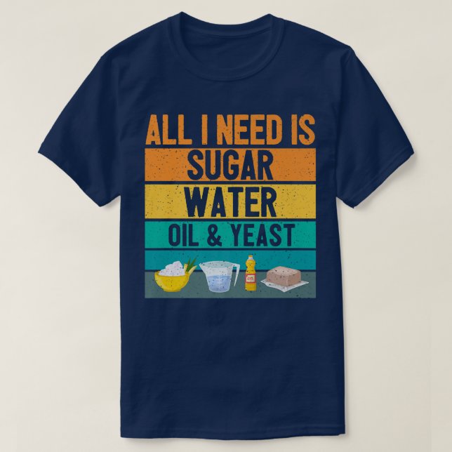 Funny Baker Brot Backbrot Backbäcker Retro T-Shirt (Design vorne)