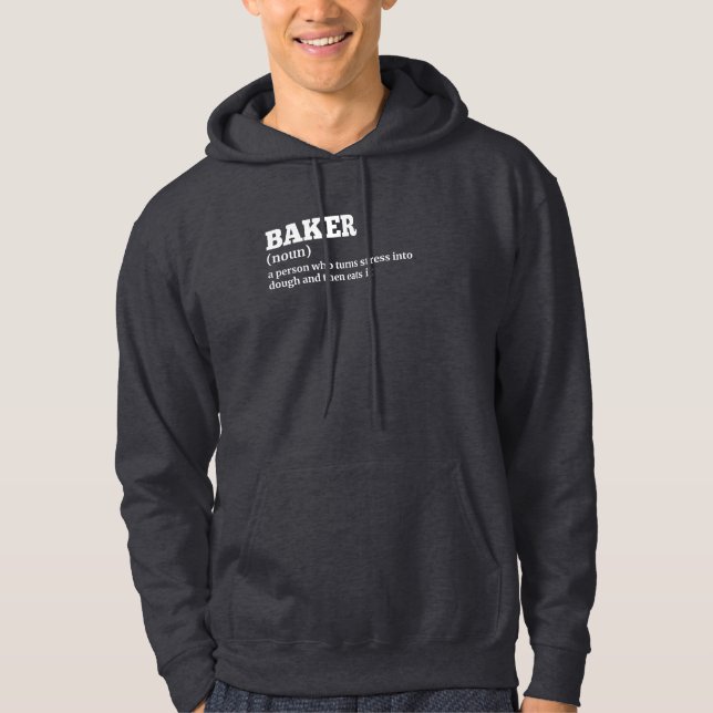 Funny Baker Definition Hoodie (Vorderseite)