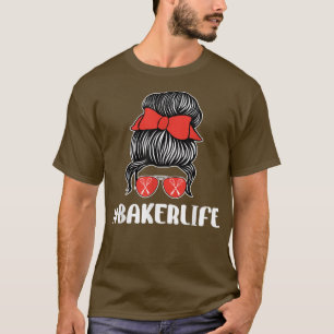 Funny Baker Life Backen Lover Sonnenbrille Bow Whi T-Shirt