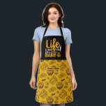 Funny Baker Life Zitat Vintag Cake Muffin Muster Schürze<br><div class="desc">Lustvolle und coole Schürze,  um das Kochen noch angenehmer zu machen. Personalisiertes Geschenk für Familie und Freunde,  die Liebe Kochen,  Backen und probieren neue Rezepte in der Küche. Passen Sie die Formulierung an Ihren Anlass an. Mit dem Design-Tool können Sie den Schriftart-,  Schriftart- und Schriftart-Typ weiter ändern.</div>