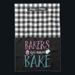 Funny Baking Baka Banca del Gottardo Schwarz-weiß Geschirrtuch<br><div class="desc">Das coole Küchenhandtuch macht das Kochen noch angenehmer. Personalisiertes Geschenk für Familie und Freunde, die Liebe Kochen, Backen und probieren neue Rezepte in der Küche. Passen Sie die Formulierung an Ihren Anlass an. Mit dem Design-Tool können Sie den Schriftart-, Schriftart- und Schriftart-Typ weiter ändern.</div>