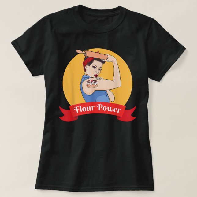 Funny Baking Baker Pastry Chef Gift For Women  T-Shirt (Design vorne)