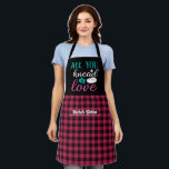 Funny Baking Brot Schwarz Rosa Kariertes Muster Schürze<br><div class="desc">Lustvolle und coole Schürze,  um das Kochen noch angenehmer zu machen. Personalisiertes Geschenk für Familie und Freunde,  die Liebe Kochen,  Backen und probieren neue Rezepte in der Küche. Passen Sie die Formulierung an Ihren Anlass an. Mit dem Design-Tool können Sie den Schriftart-,  Schriftart- und Schriftart-Typ weiter ändern.</div>