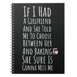 Funny Baking Gifts For Him Teen Boys Men Baker Notizblock