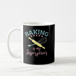 Funny Baking ist mein Superpower Baker Koch Gesche Kaffeetasse