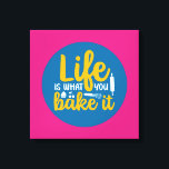 Funny Baking Küche Typografie Retro Wand Kunst<br><div class="desc">Bunte Typografie mit Retro und lebhaften Farben. Die sonnigen Punts und Zitate über Essen, Kochen, Backen und Essen. Perfekte Dekoration für Ihre Küche, Ihr Abendessen, Café, Bäckerei oder Restaurant. Die Hintergrundfarbe (Kreis und Quadrat) ist über das Design Tool anpassbar.</div>