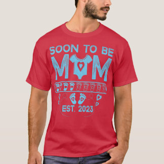 Funny bald zu Mommy Mama Funny Pregnancy Ankündigu T-Shirt