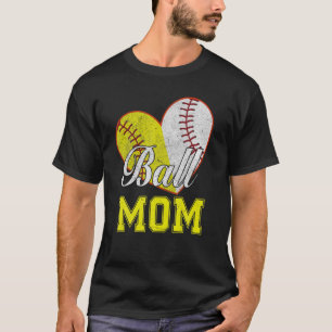 Funny Ball Mama Softball Baseball Geschenke für Fr T-Shirt