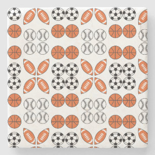 Funny Ball Pattern Steinuntersetzer