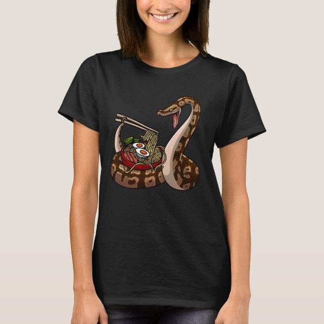 Funny Ball Python Kunst für Männer Schlangen Ball  T-Shirt (Vorderseite)