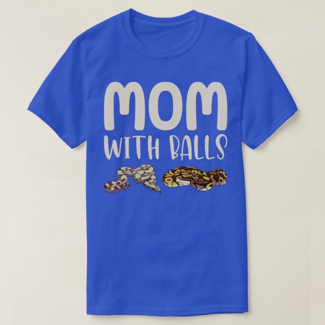 Funny Ball Python Snake4 T-Shirt (Design vorne)