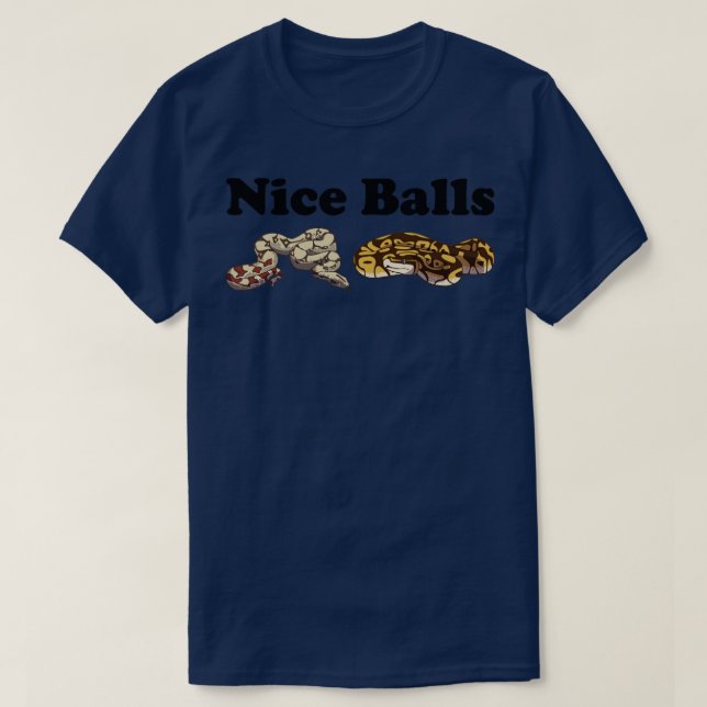 Funny Ball Python Snake T-Shirt (Design vorne)