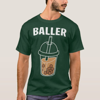 Funny Baller Bubble Milk Tee Niedlich Kawaii Boba 