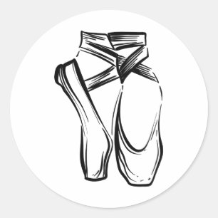 Funny Ballerina Gift Giro del Malcantone Cooles Tä Runder Aufkleber
