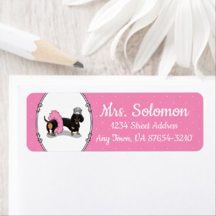 Funny Ballerina Princess Dackel (schwarz & braun)