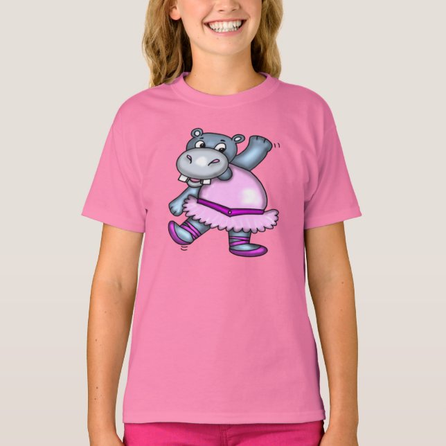 Funny Ballerina T - Shirt (Vorderseite)