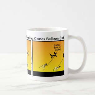 Funny Balloon Pet Chase Stickman Tasse - 112