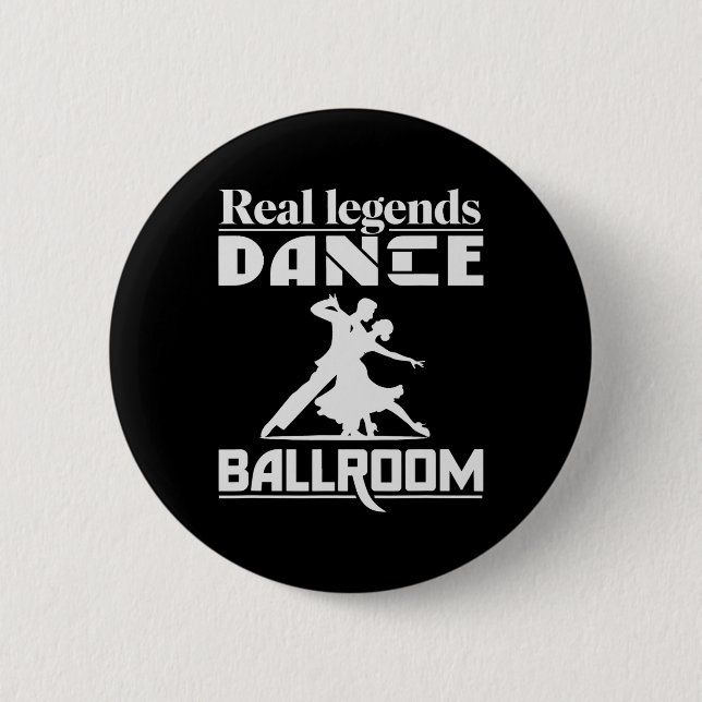 Funny Ballroom Dancing Design für Ballroom Dancer Button (Vorderseite)