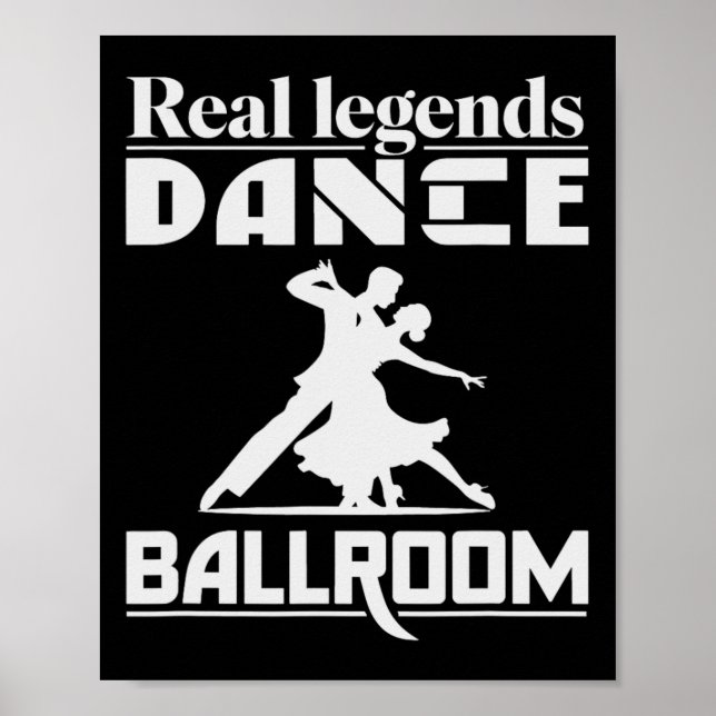 Funny Ballroom Dancing Design für Ballroom Dancer Poster (Vorne)