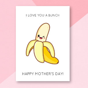Funny Banana carte de fête des mères