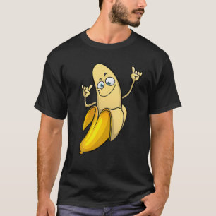 Funny Banana Designs für Männer Frauen Frucht lang T-Shirt