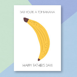 Funny Banana Father's Day Card Karte