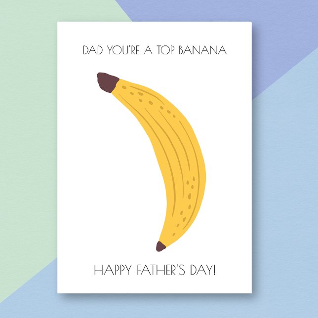 Funny Banana Father's Day Card Karte (Von Creator hochgeladen)