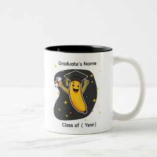 Funny Banana Grad Custom Name Zweifarbige Tasse