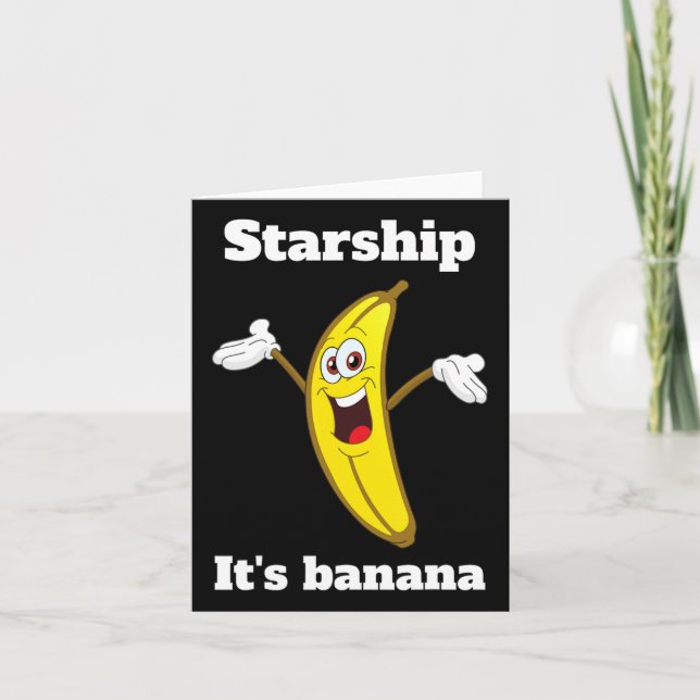 Funny Banana Quote2 Karte (Vorderseite)