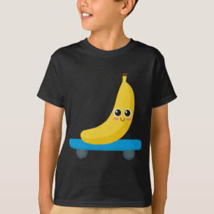 Funny Banana Skateboarding Skater Geschenk Frauen T-Shirt
