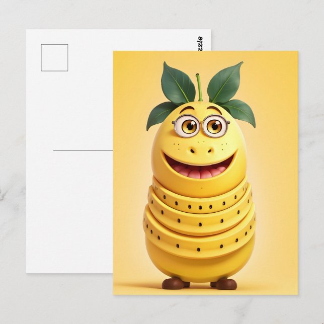 Funny Banane Postkarte (Vorne/Hinten)