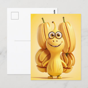 Funny Banane Postkarte