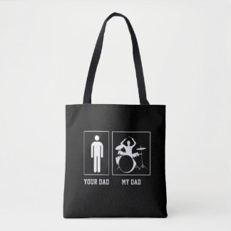 Funny Band Vater Drummer Mein Vater Vatertag Tasche