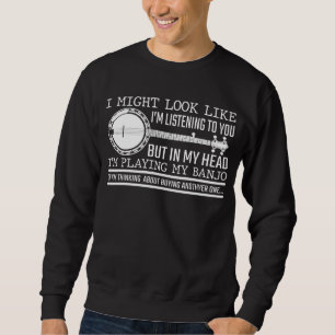 Funny Banjo Player Geschenk für Country Music Lov Sweatshirt