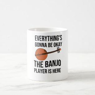 Funny Banjo Player Geschenke Bluegras Kaffeetasse