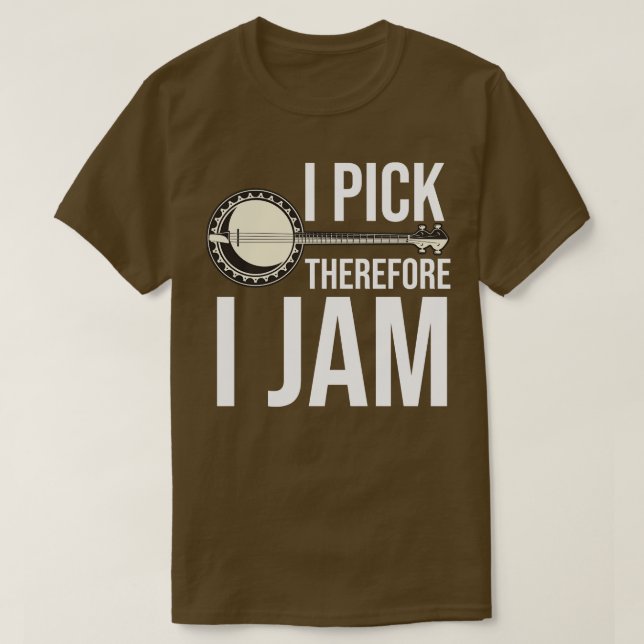 Funny Banjo Player Zitat T-Shirt (Design vorne)