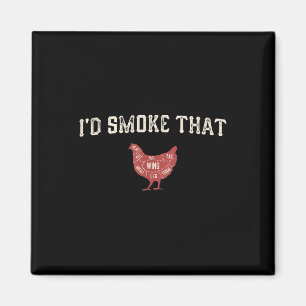 Funny Barbecue Hühnchen Grafische Frauen Männer Me Magnet