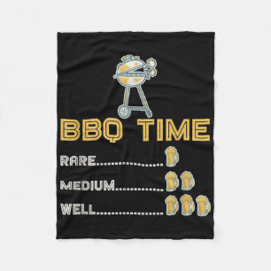 Funny Barbecue Koch Räucherter Fleischbiere Trinkg Fleecedecke