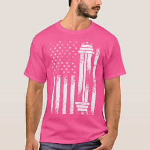 Funny Barbell Art für Männer Weibliche Weibliche F T-Shirt