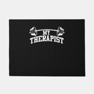 Funny Barbell Design für Männer Weibchengewichte Fußmatte