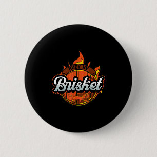 Funny barbeque Grillen Grey by Brisket Fleisch Rau Button