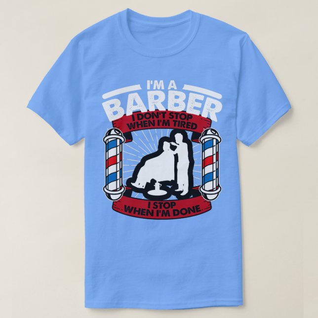 Funny Barber Cadeau classique TShirt (Design devant)