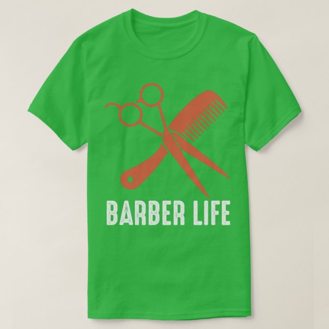 Funny Barber Quote Barber Life 2 T-Shirt (Design vorne)