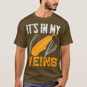 Funny Barber zitiert es in meinen Adern Barber T-Shirt