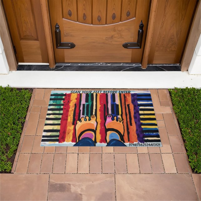 Funny Barcode Doormat Fußmatte (Außenbereich)
