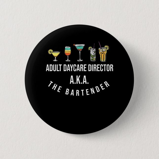 Funny Barkeeper Alcohol Mixer Barkeeper Jokes Button (Vorderseite)