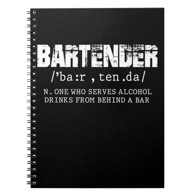 Funny Barkeeper Alcohol Mixer Barkeeper Jokes Notizblock (Vorderseite)