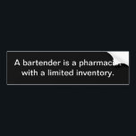 Funny Barkeeper Autoaufkleber<br><div class="desc">Witziger Autoaufkleber.</div>