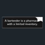 Funny Barkeeper Autoaufkleber<br><div class="desc">Witziger Autoaufkleber.</div>