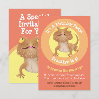 Funny Bartgon Cartoon Einladung